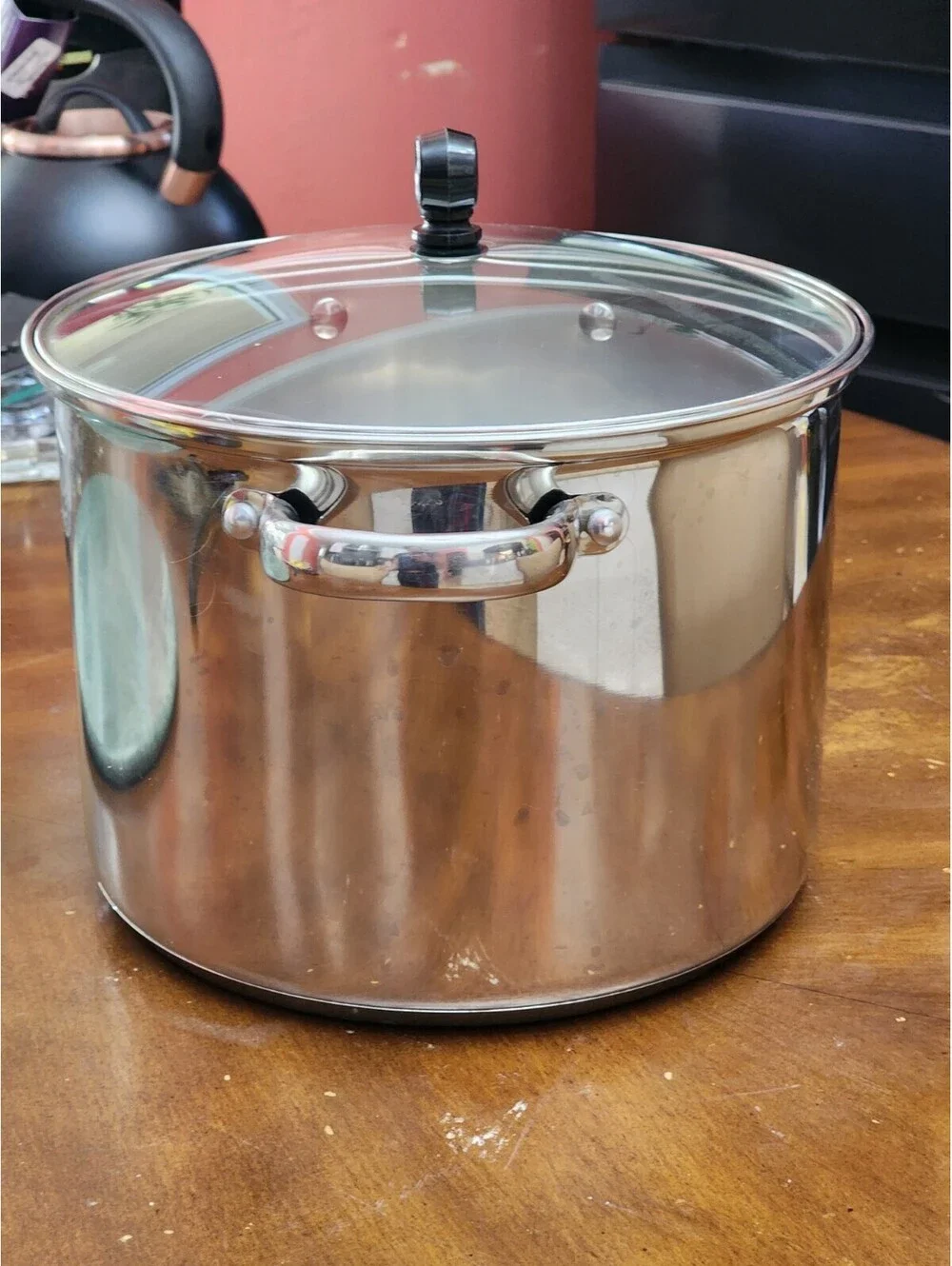 Chefmate Stainless Steel Pasta Pot with Colander Insert & Glass Lid 8 Qt NEW